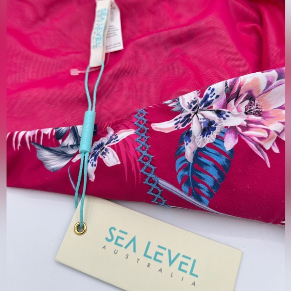 Sea Level Tropical Print Swim Bottoms Size 12 - Picture 4 of 5